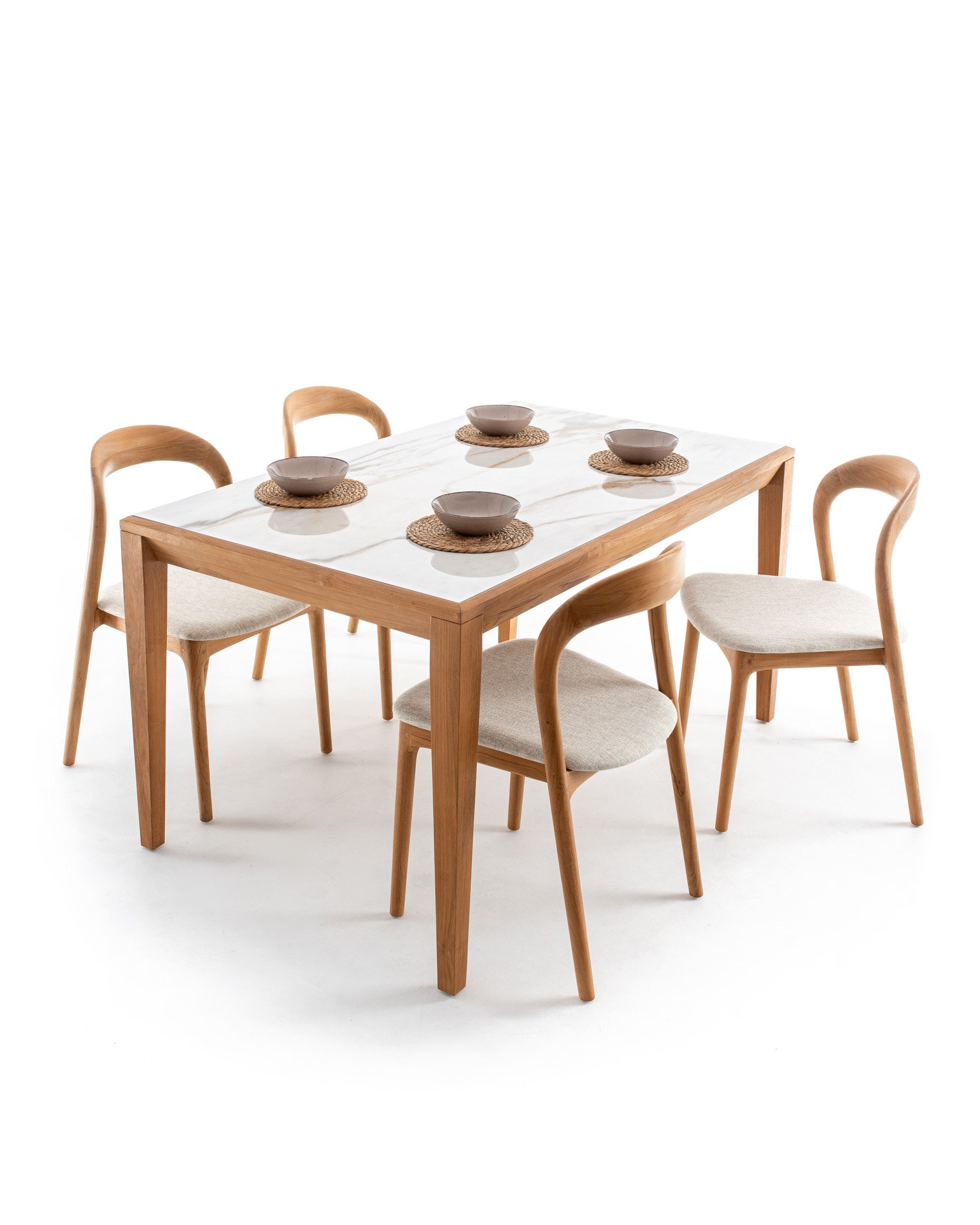 ASTRA DINING TABLE & NEVA DINING CHAIR CUSHION SEAT Thumbnail